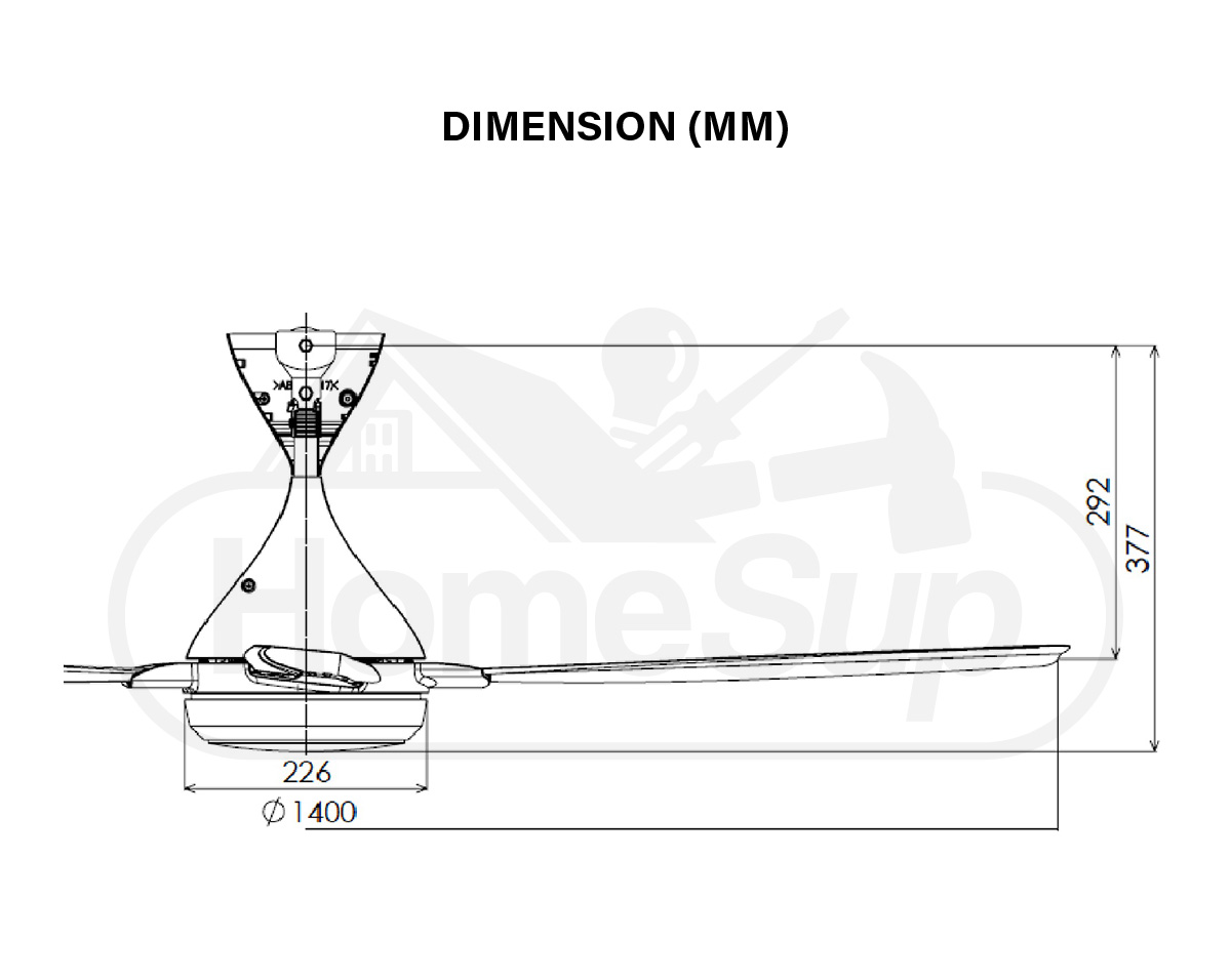 K14TE Dimension